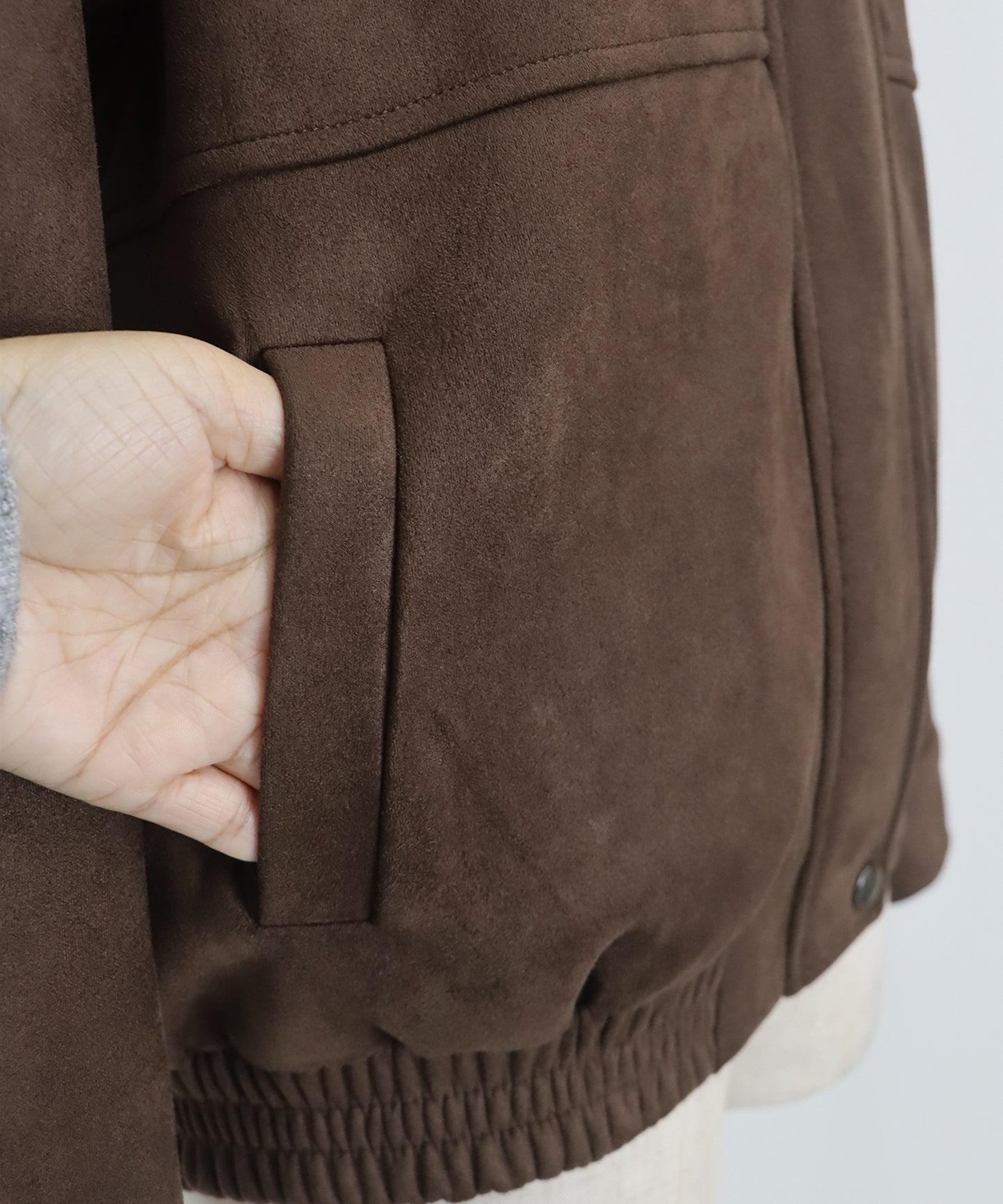 スウェードZIPブルゾン