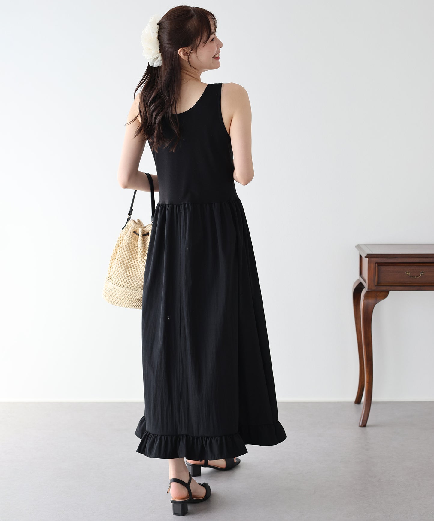 【早割5％OFF】レイヤードドッキングワンピース