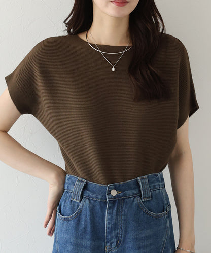 【TIME SALE】ドルマンリブニット【ネコポス】