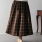 【SALE】丈が選べるチェックロングスカート