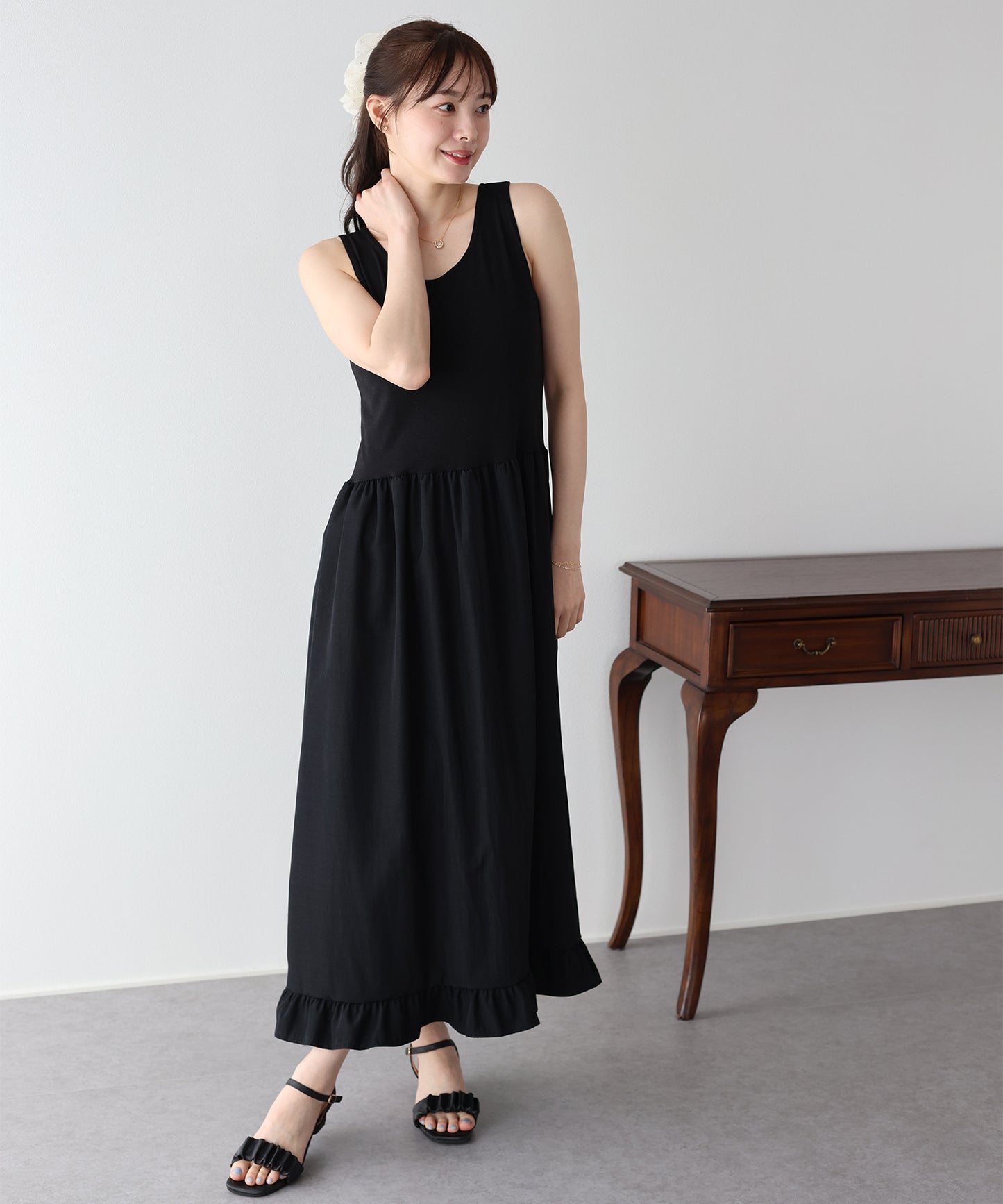 【早割5％OFF】レイヤードドッキングワンピース