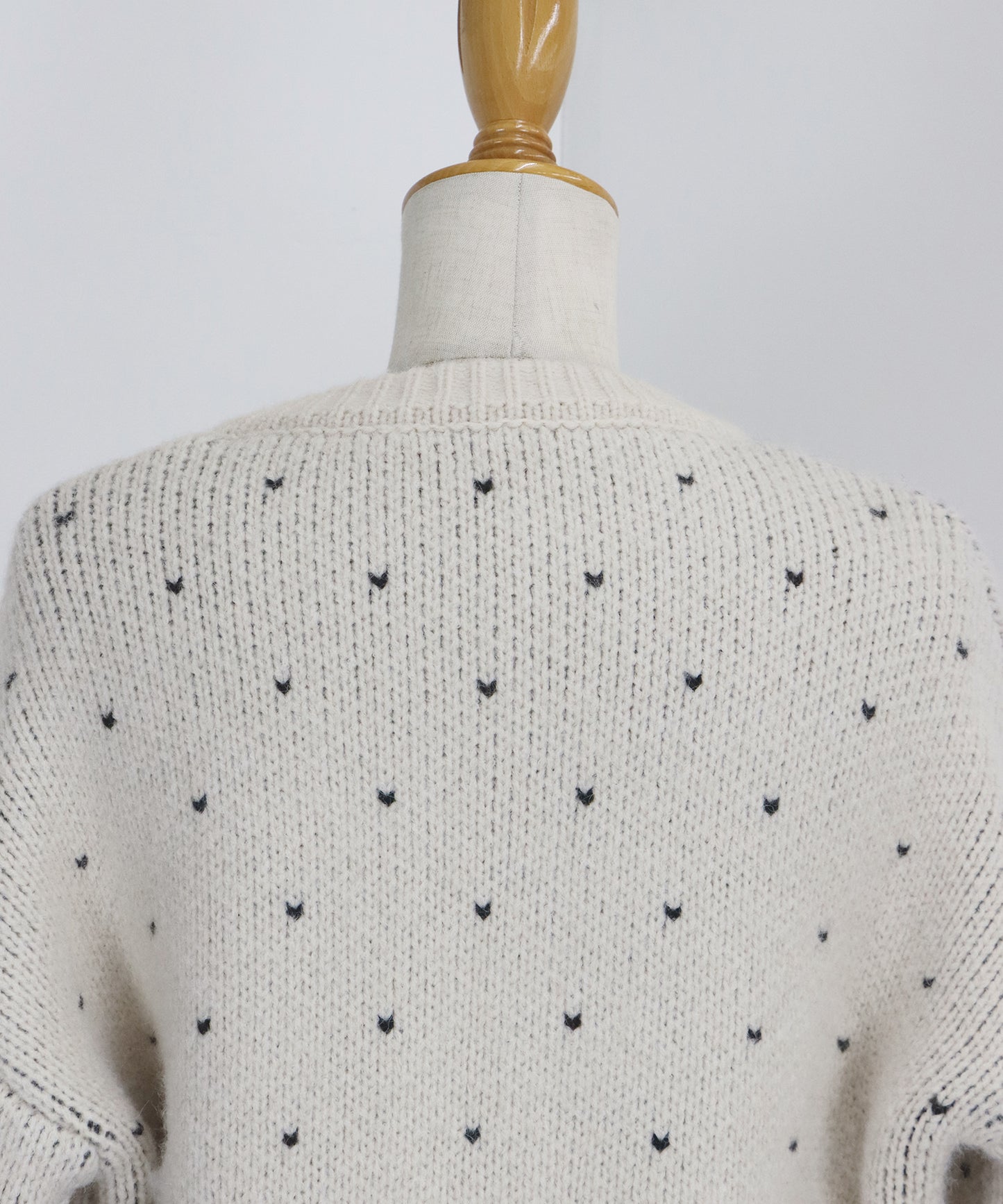 ハートニットジャガードカーディガン