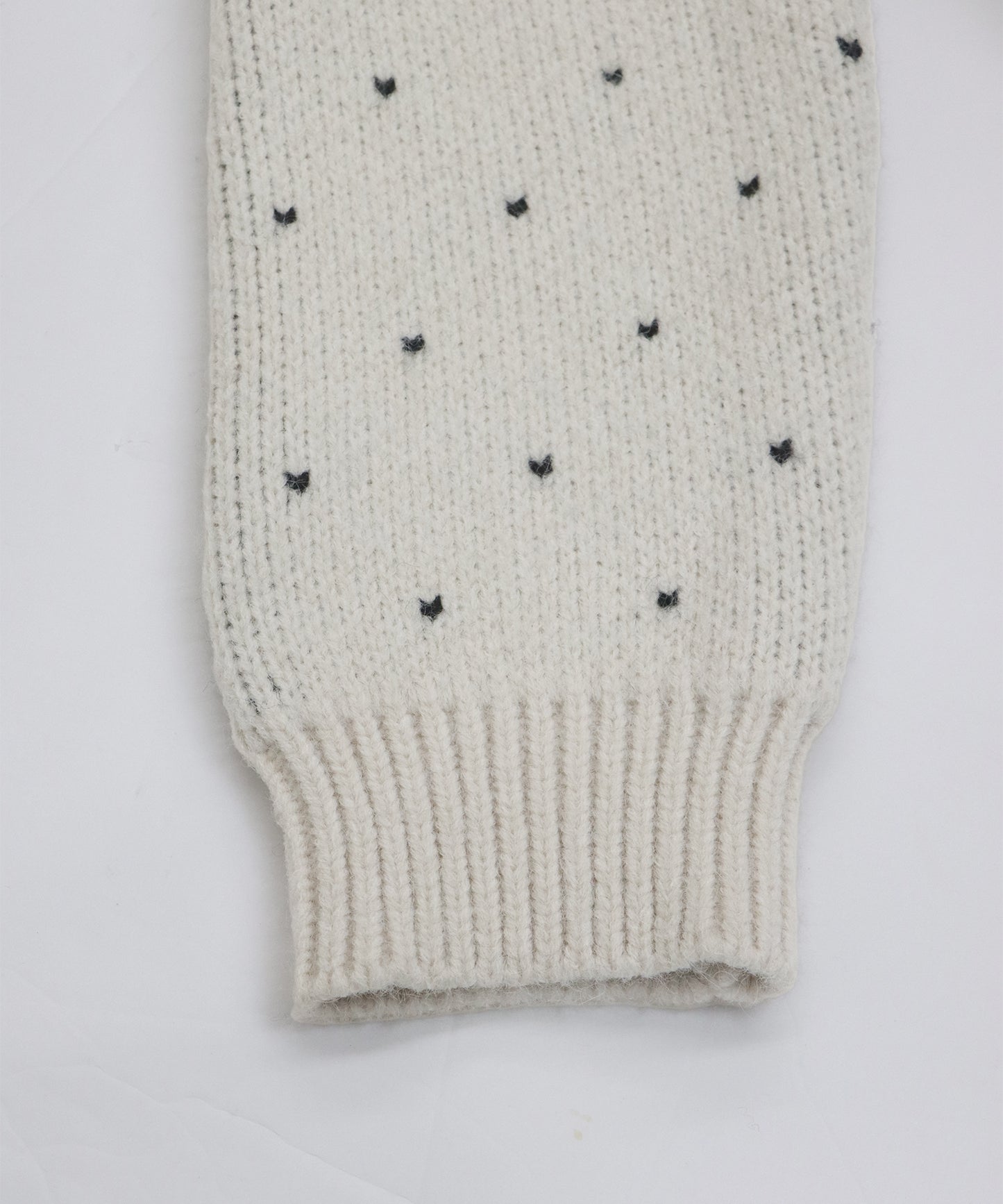 ハートニットジャガードカーディガン