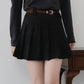 ベルトSETスウェードプリーツミニスカート