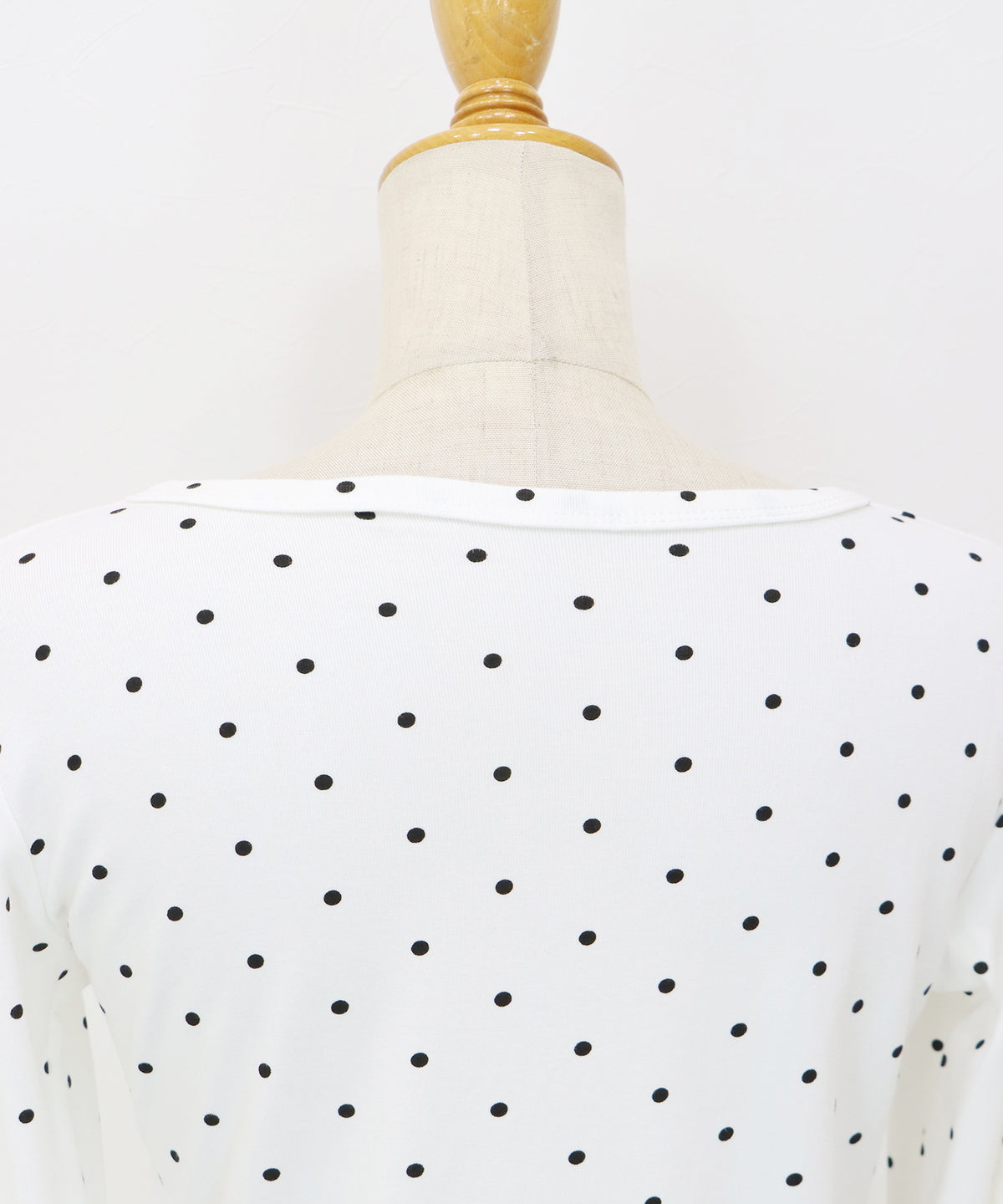 ヘンリーネックドットロングＴシャツ【メール便】