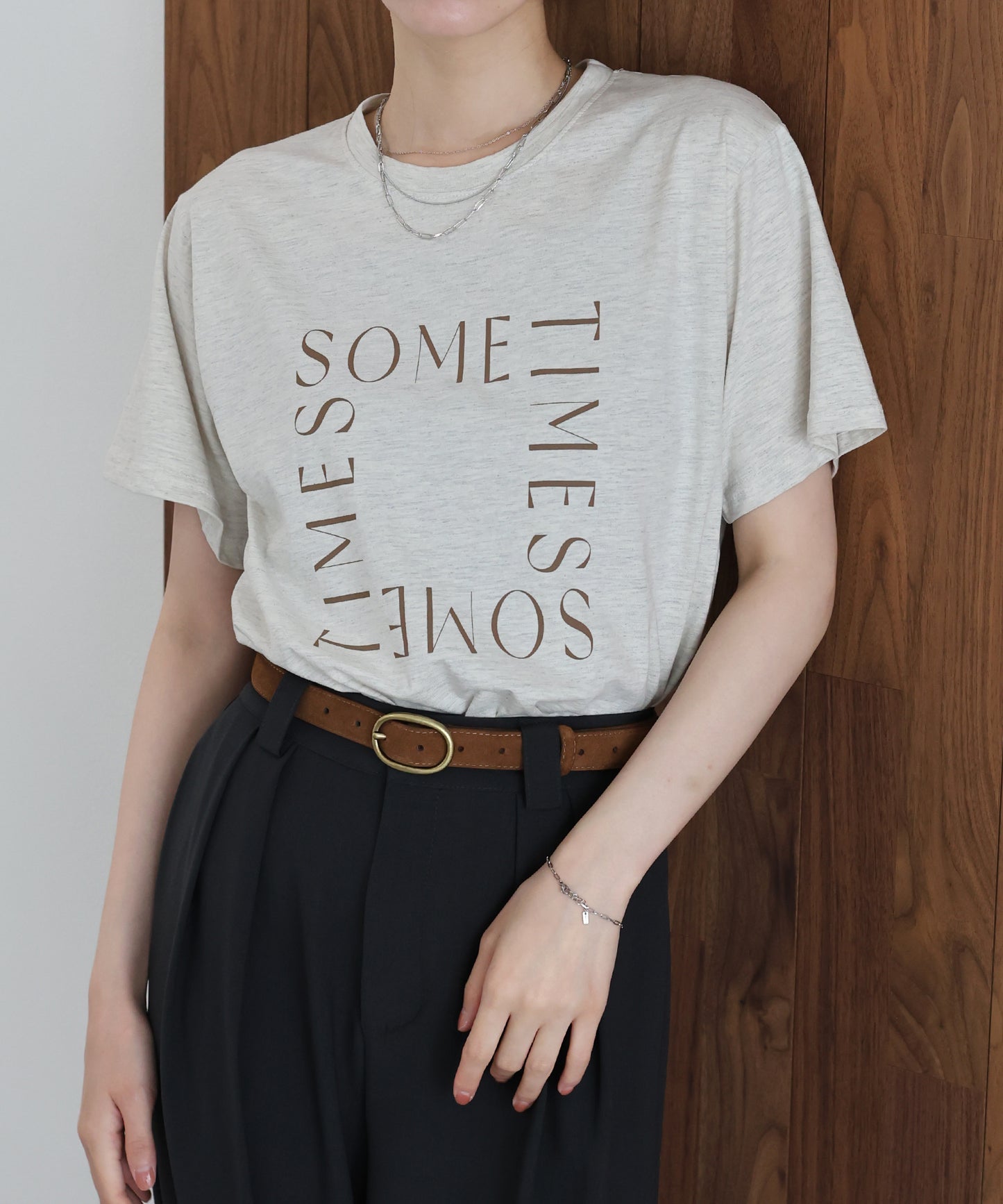 ロゴレタリングTシャツ【メール便】