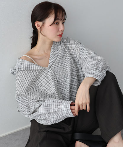 【早割5％OFF】チェックシャツパーカー