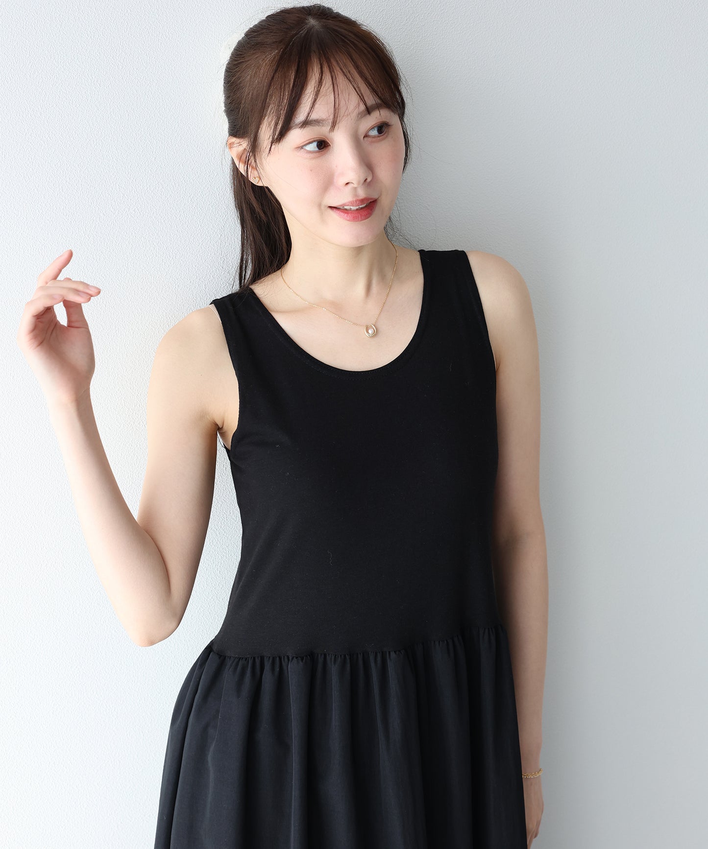 【早割5％OFF】レイヤードドッキングワンピース