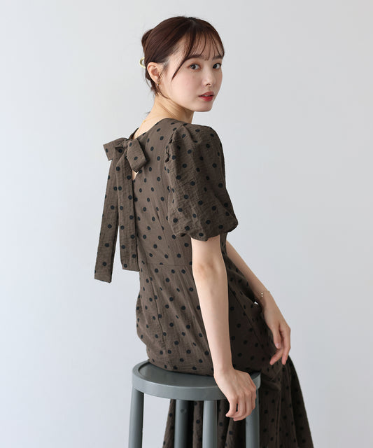 【TIME SALE】バックリボンマーメイドワンピース