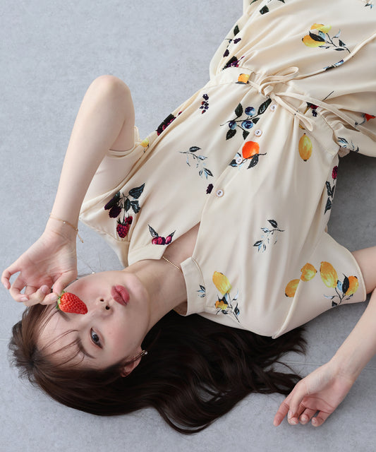 【接触冷感】無地＆アソート花柄ワンピース