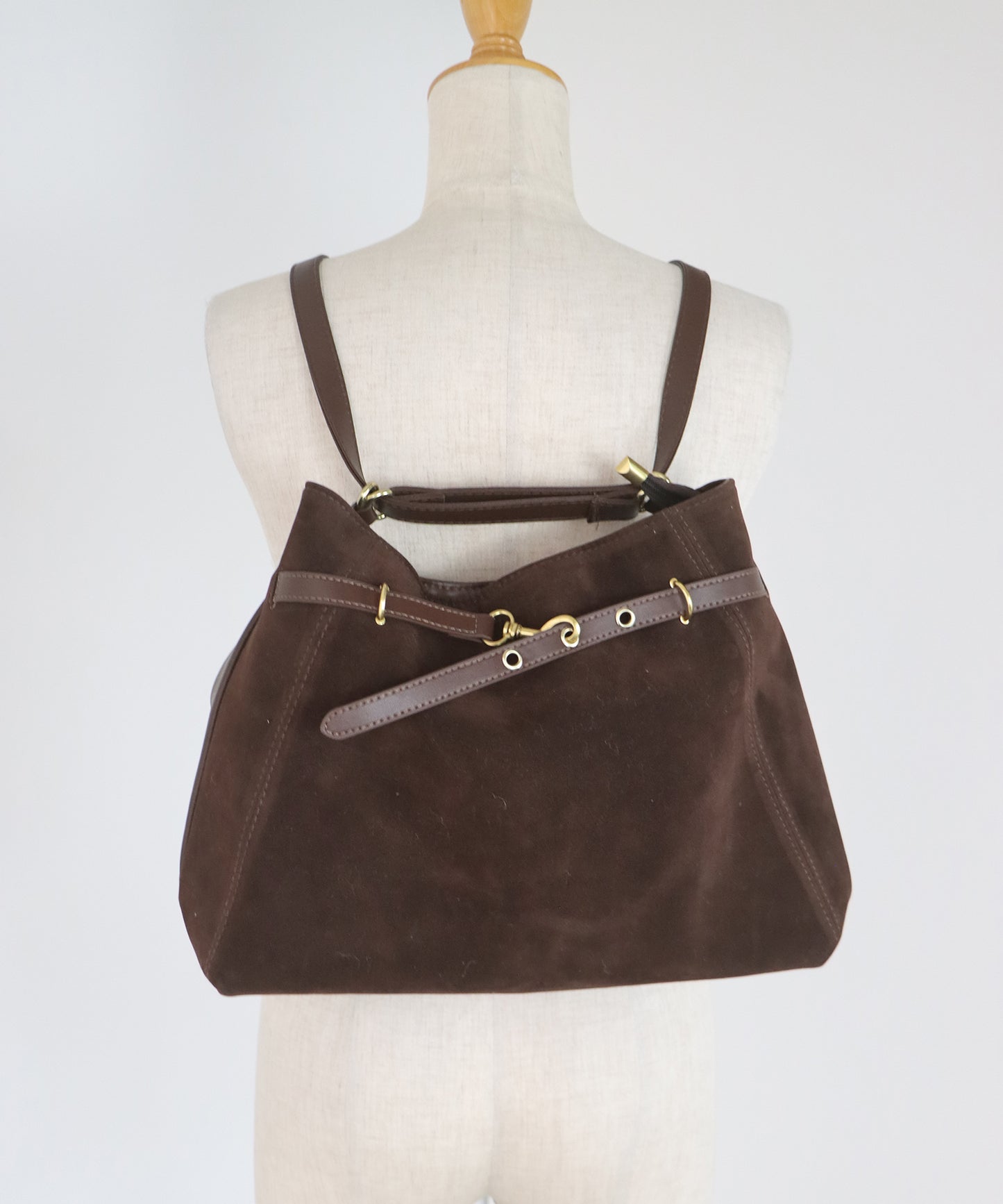 【早割5％OFF】3wayスウェードフロントベルトバッグ