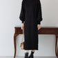【TIME SALE】カットジャガード袖ニットワンピース