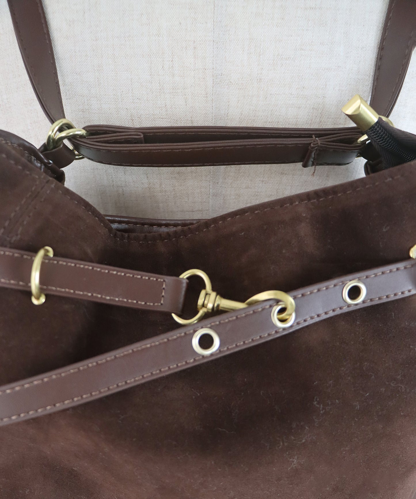 【早割5％OFF】3wayスウェードフロントベルトバッグ