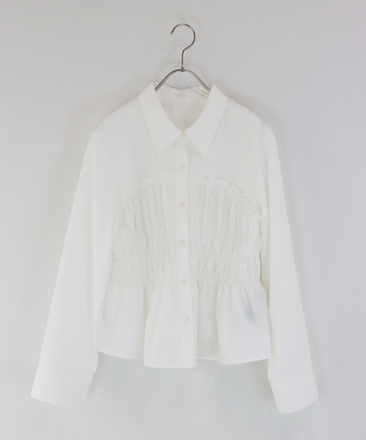 ペプラムシャーリングシャツ