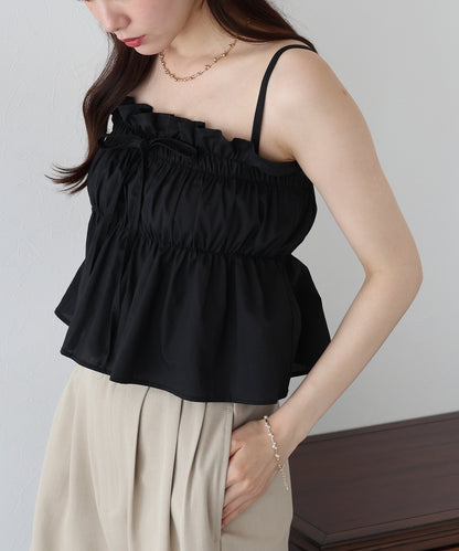 【SALE】リボンべプラムキャミソール【ネコポス】