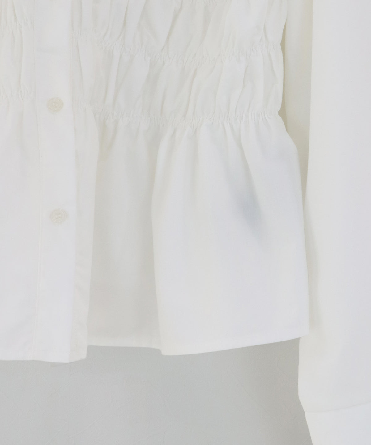 ペプラムシャーリングシャツ