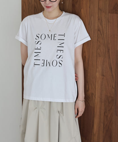 ロゴレタリングTシャツ【メール便】