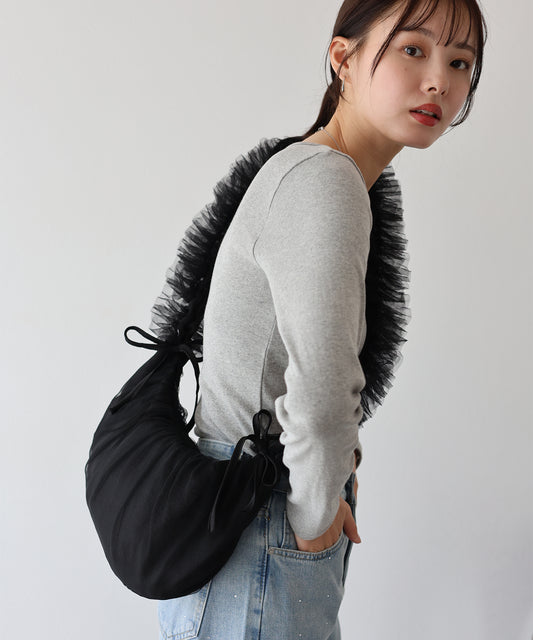 【SALE】チュールフリルショルダーバッグ