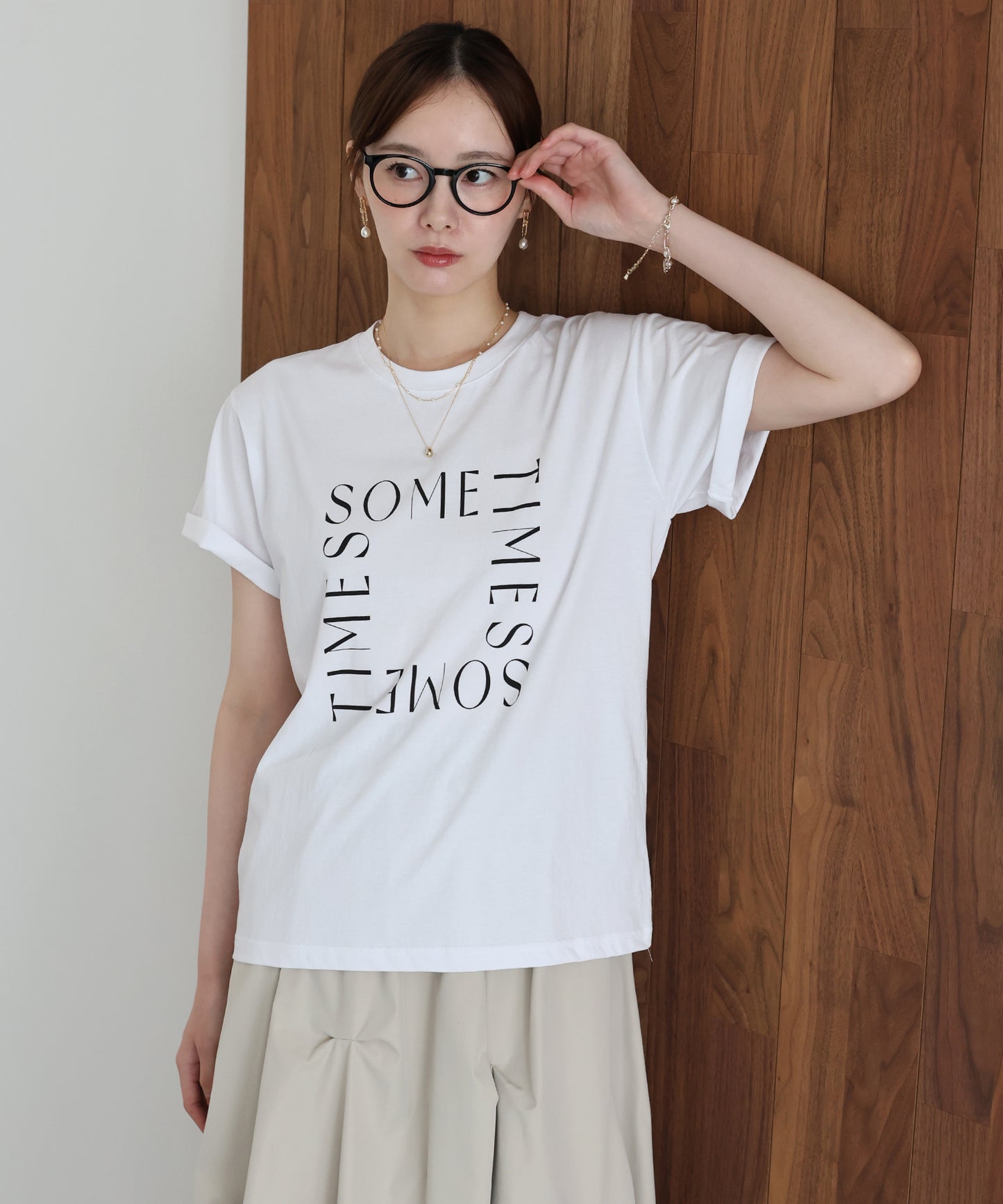 ロゴレタリングTシャツ【メール便】