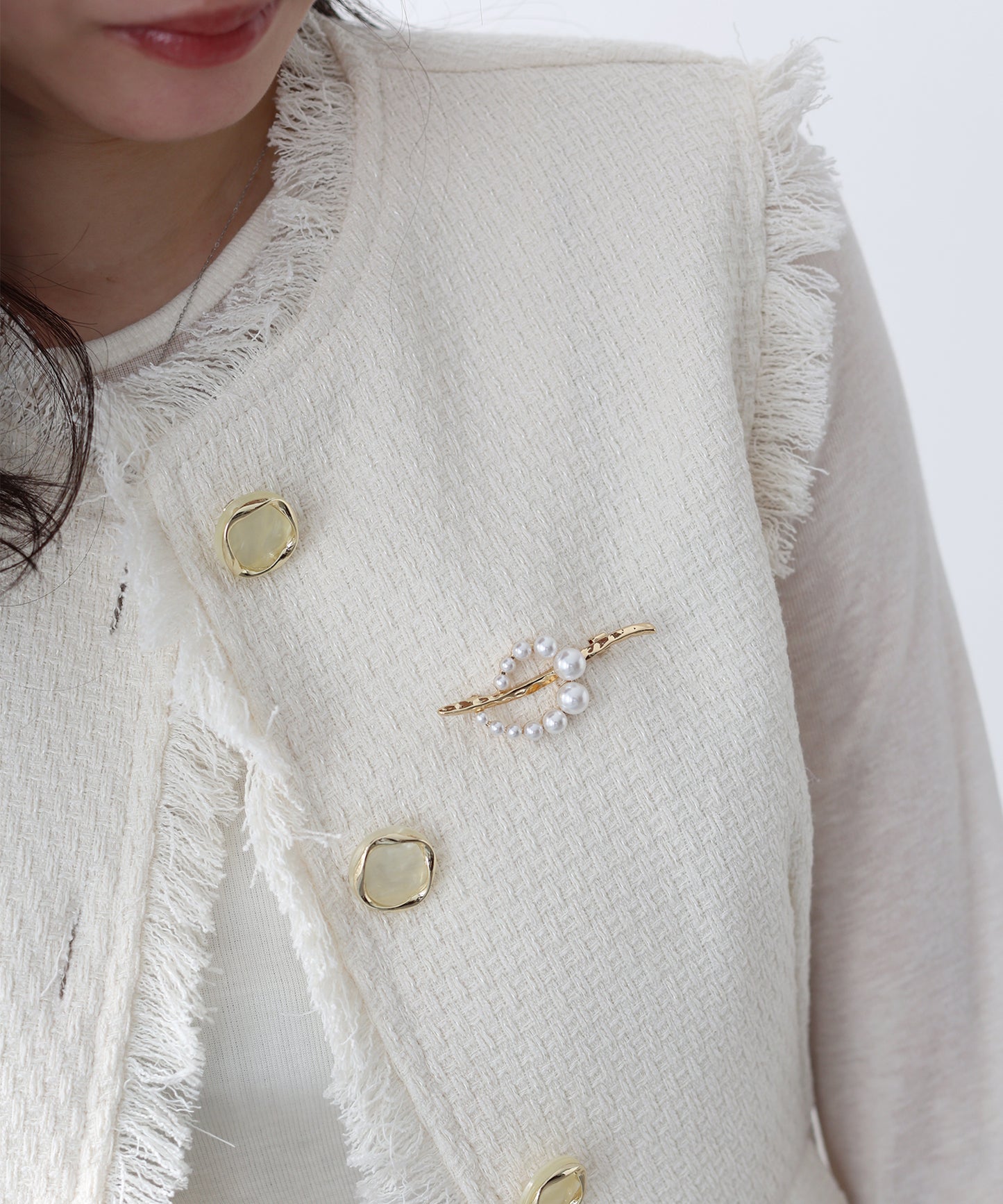 パールメドレーブローチ【ネコポス】