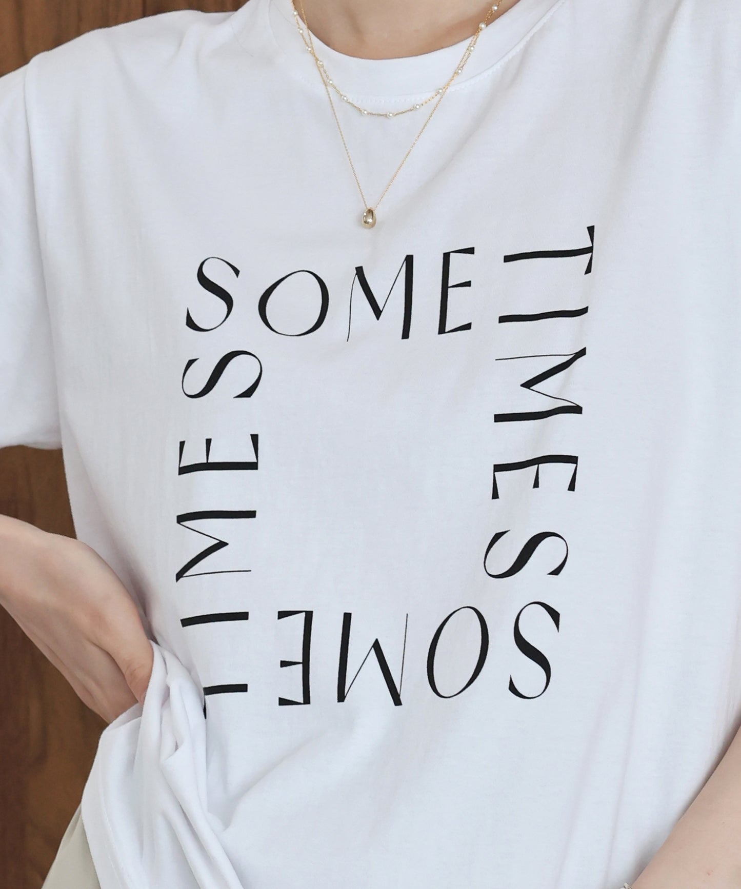 ロゴレタリングTシャツ【メール便】