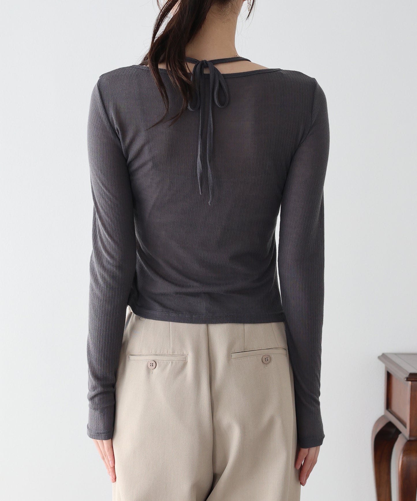 【早割5％OFF】レイヤードライクシアーカットソー【ネコポス】