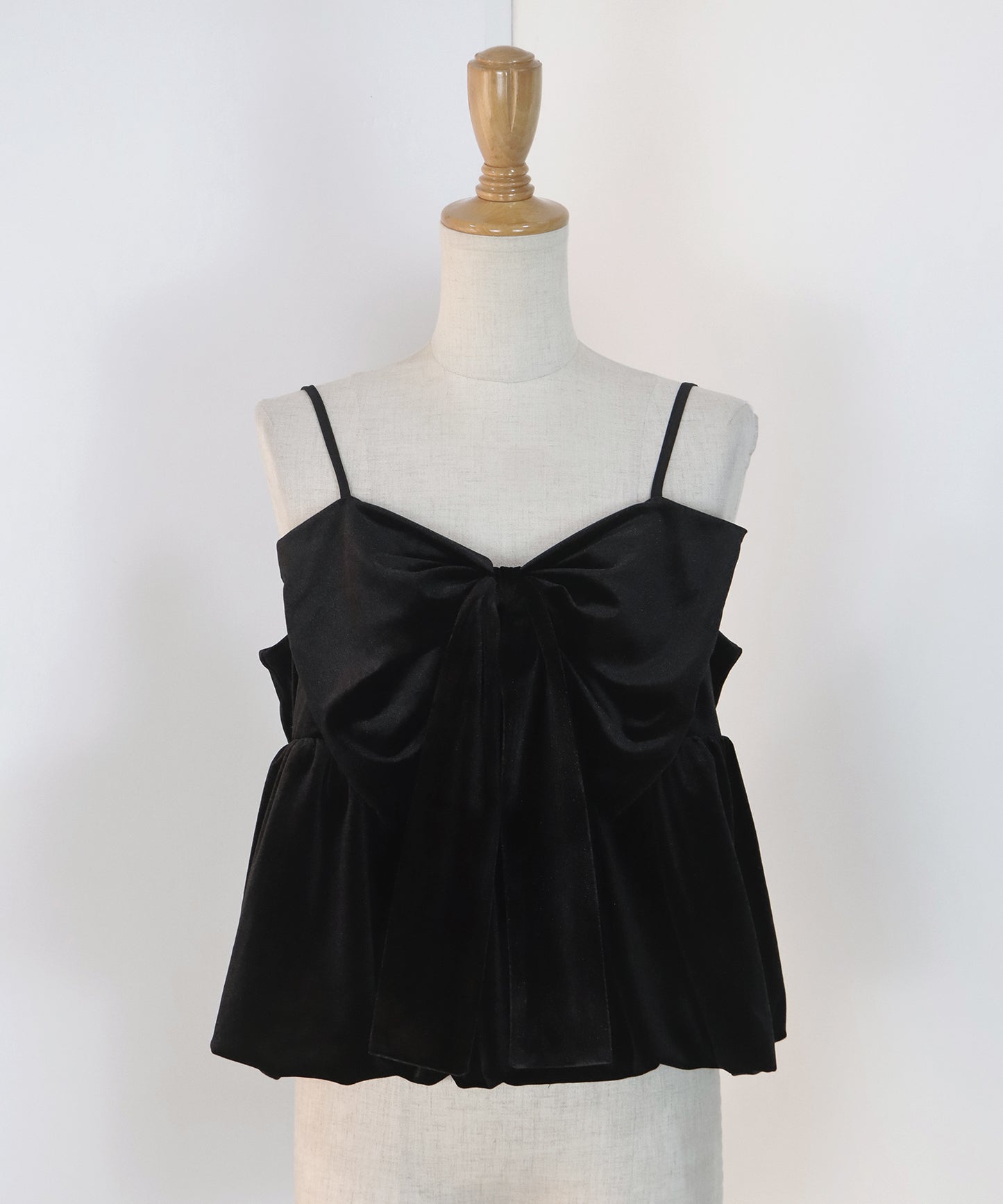 ベロアリボンバルーンビスチェ