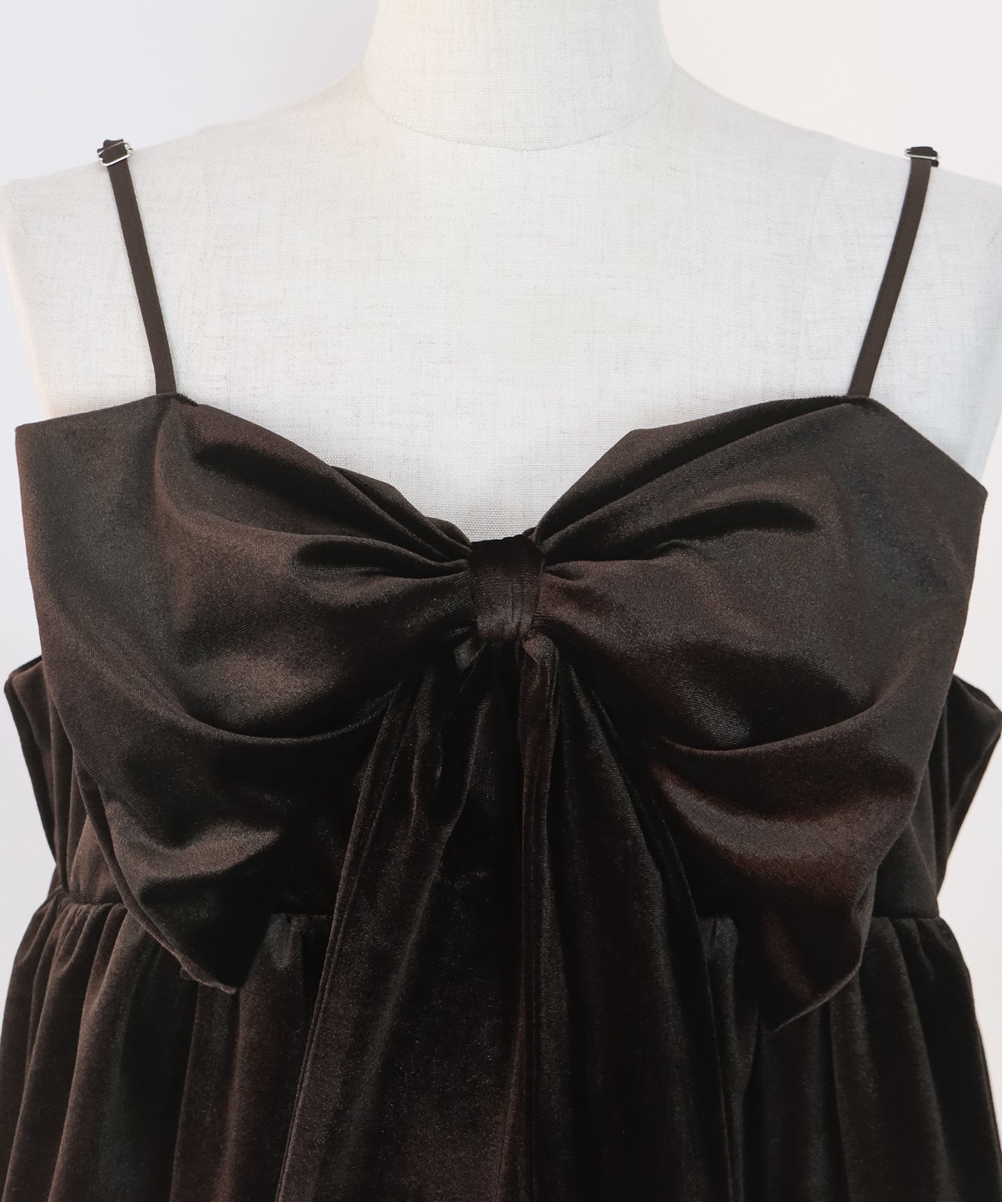 ベロアリボンバルーンビスチェ