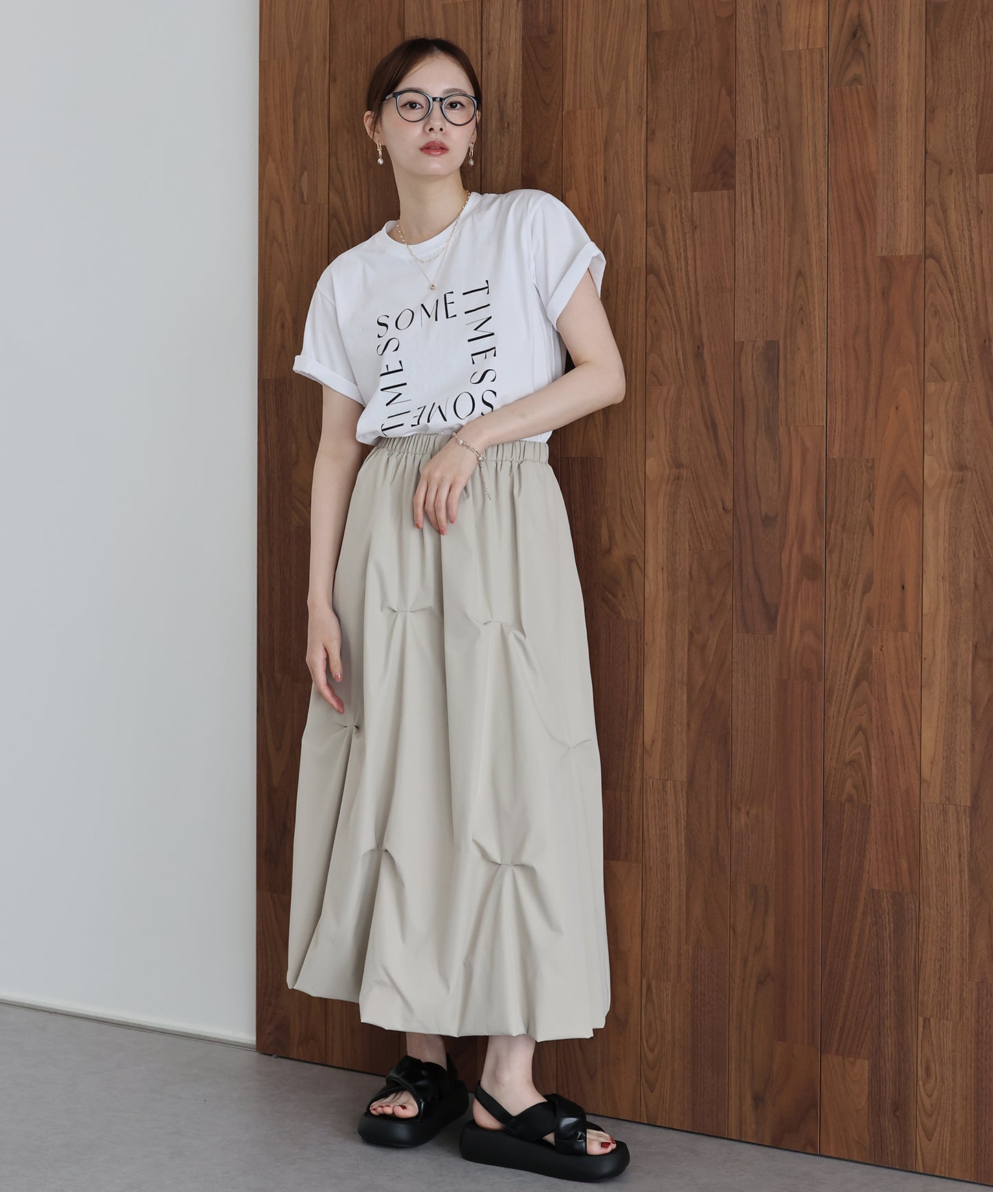 ロゴレタリングTシャツ【メール便】