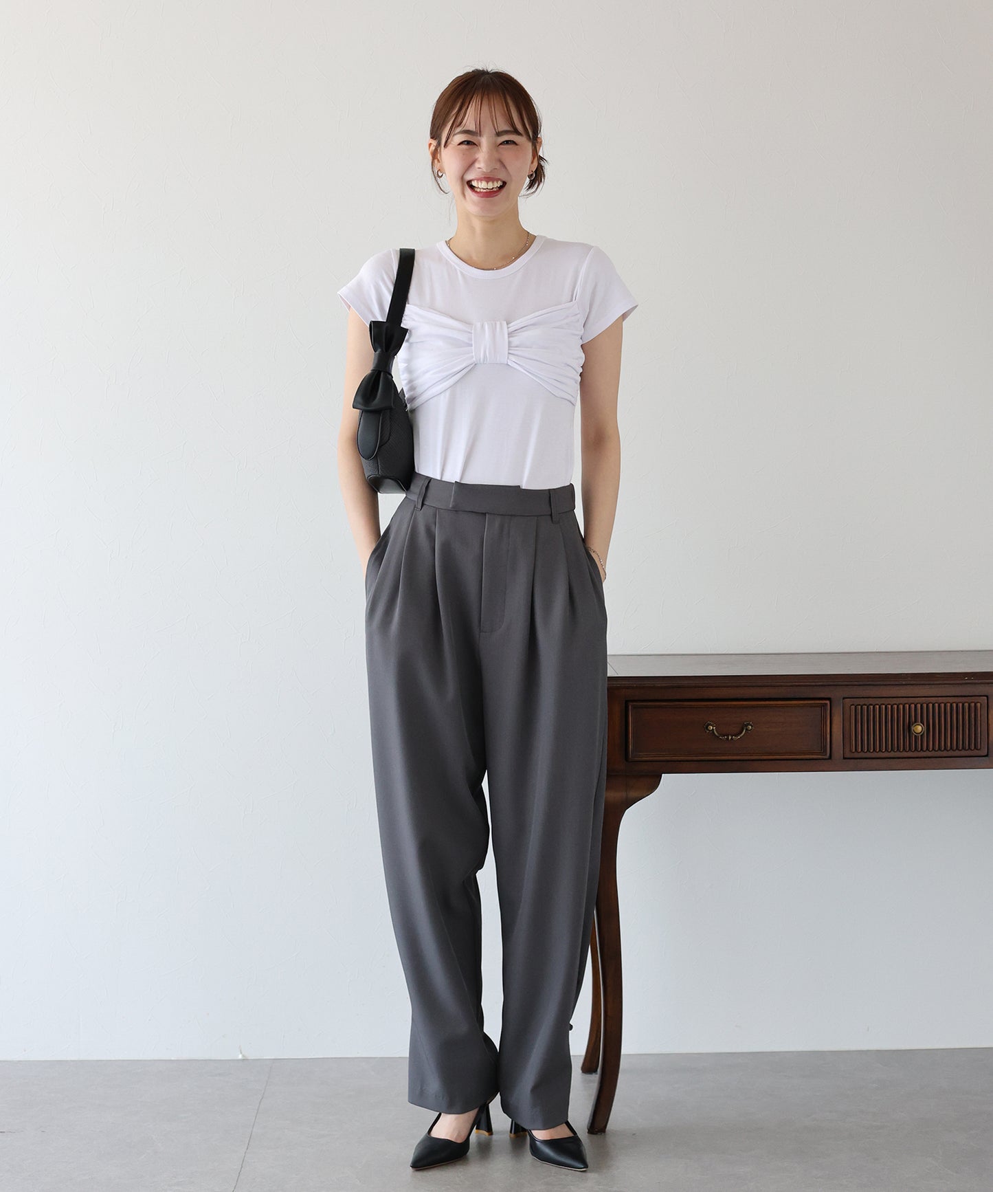 フロントリボンTシャツ【ネコポス】