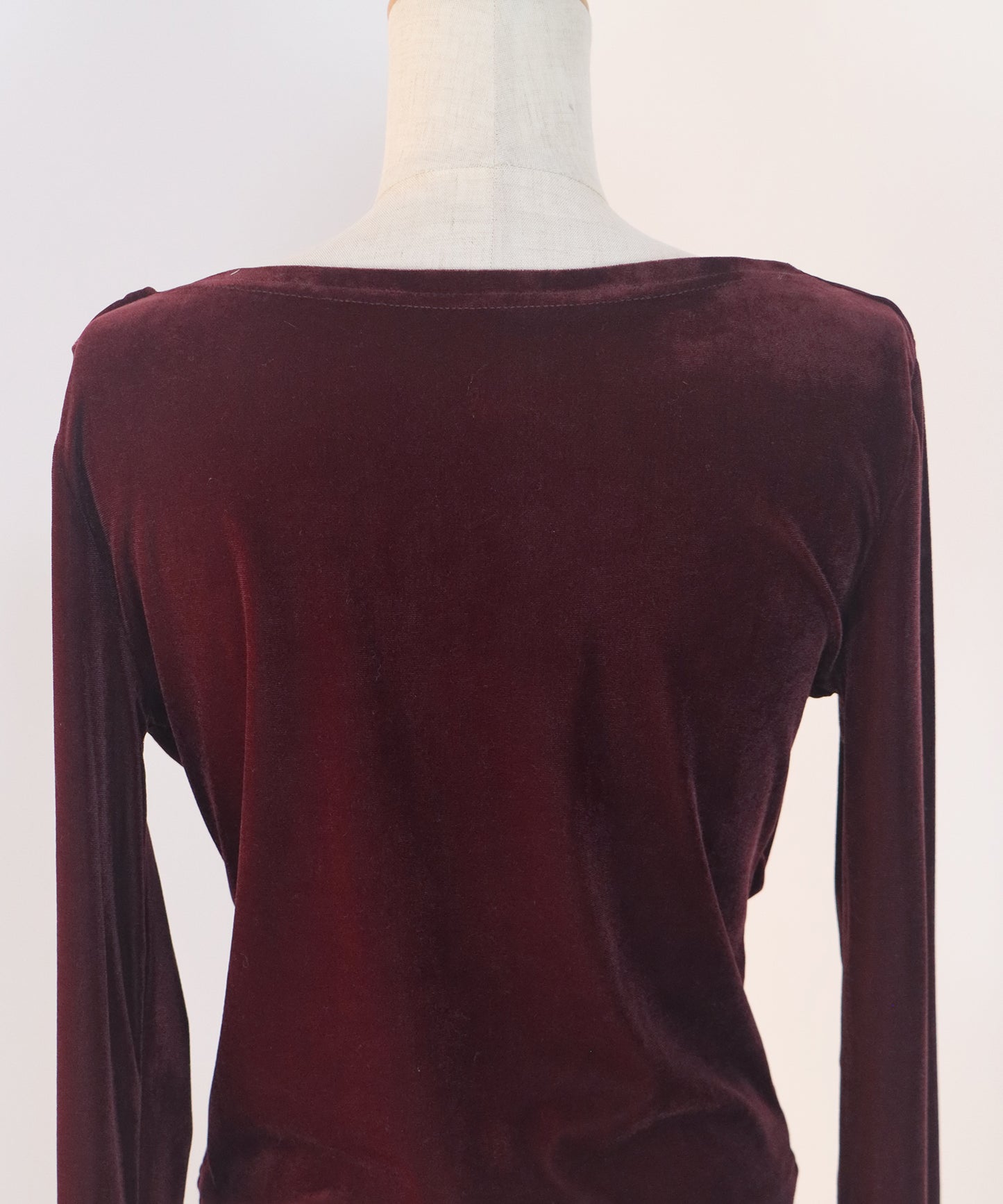 ベロアドレープネックトップス【ネコポス】