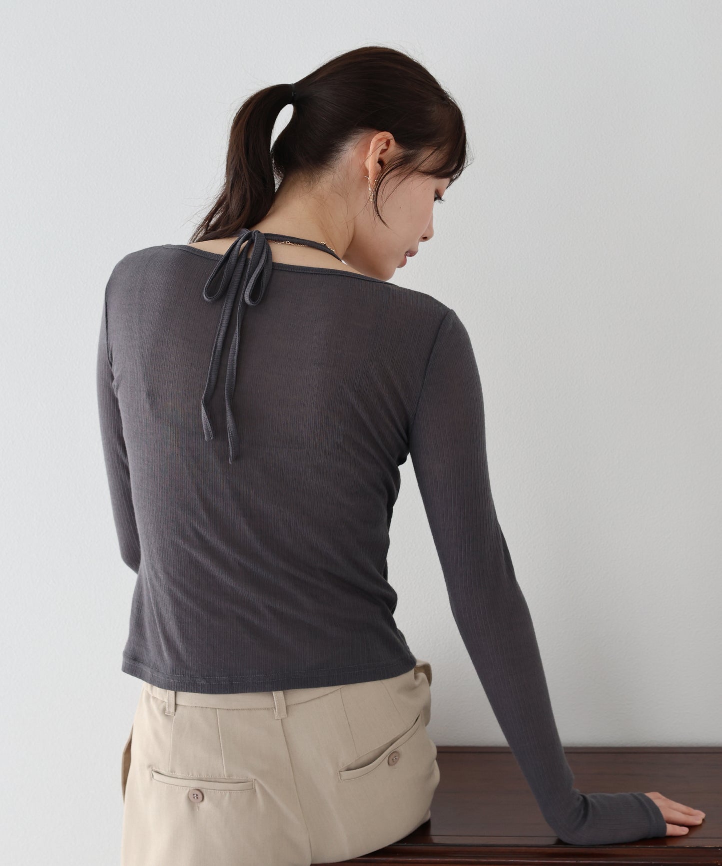 【早割5％OFF】レイヤードライクシアーカットソー【ネコポス】