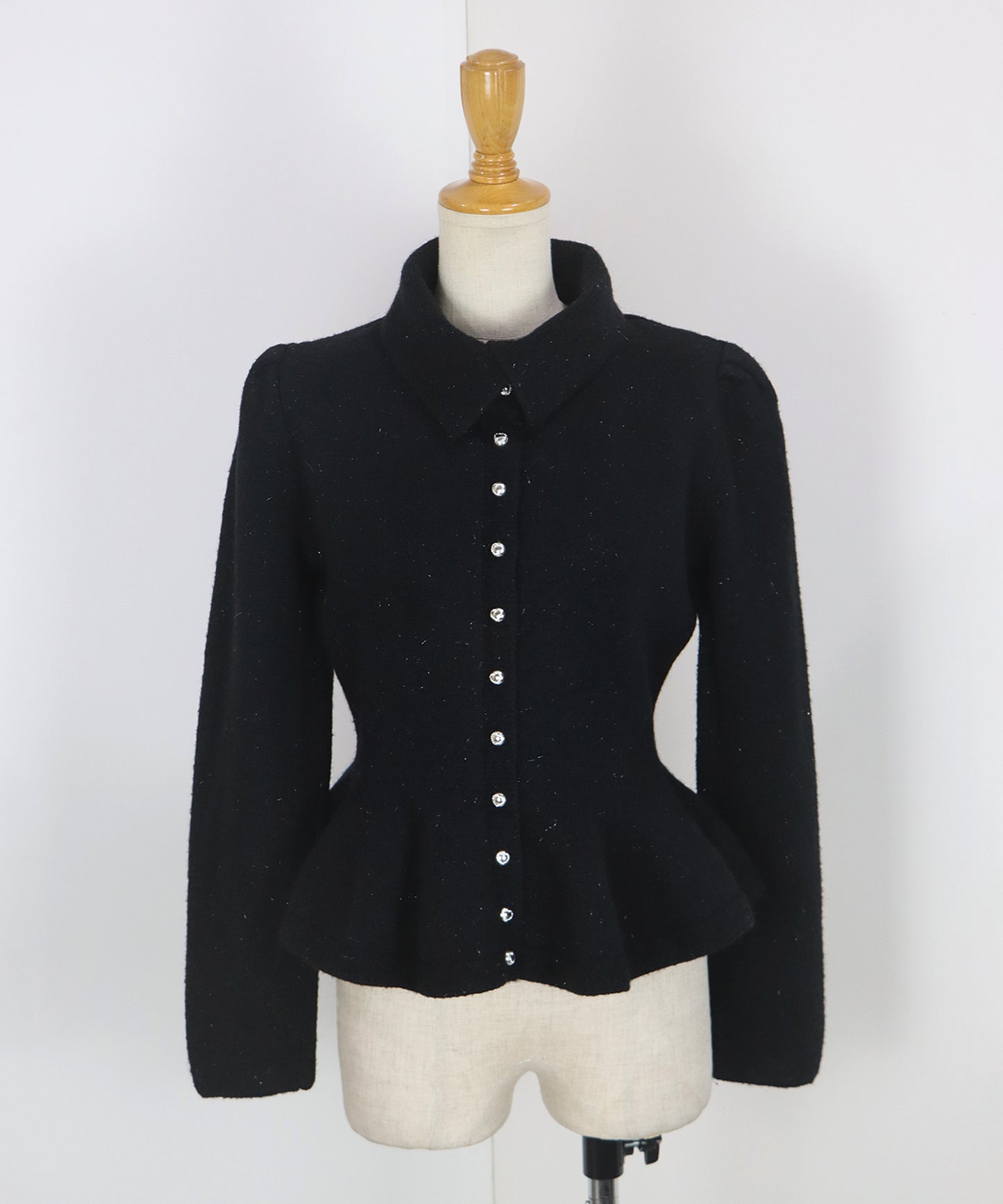 【早割5％OFF】ラメペプラムカーディガン