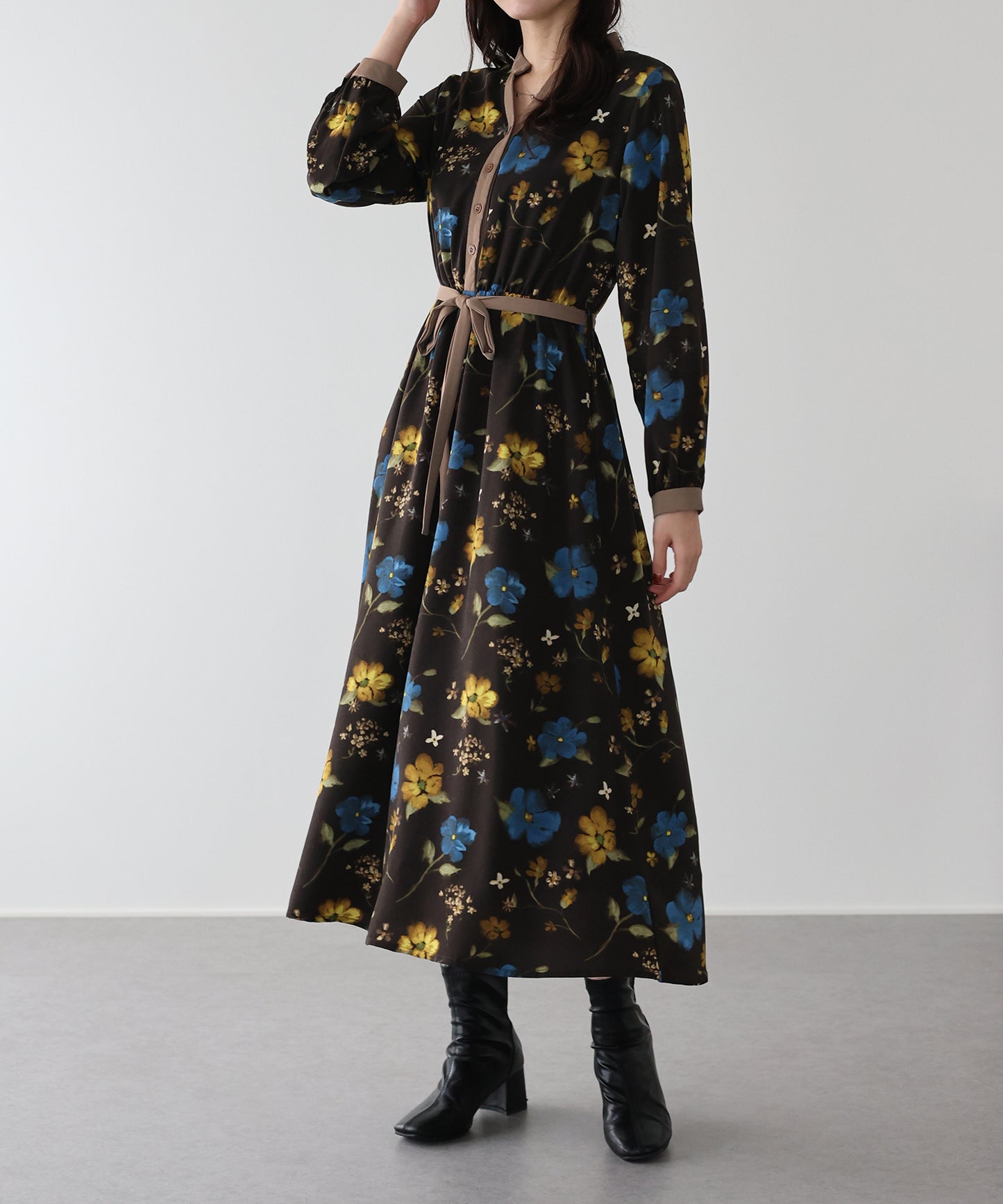 リボンフロッキーワンピース