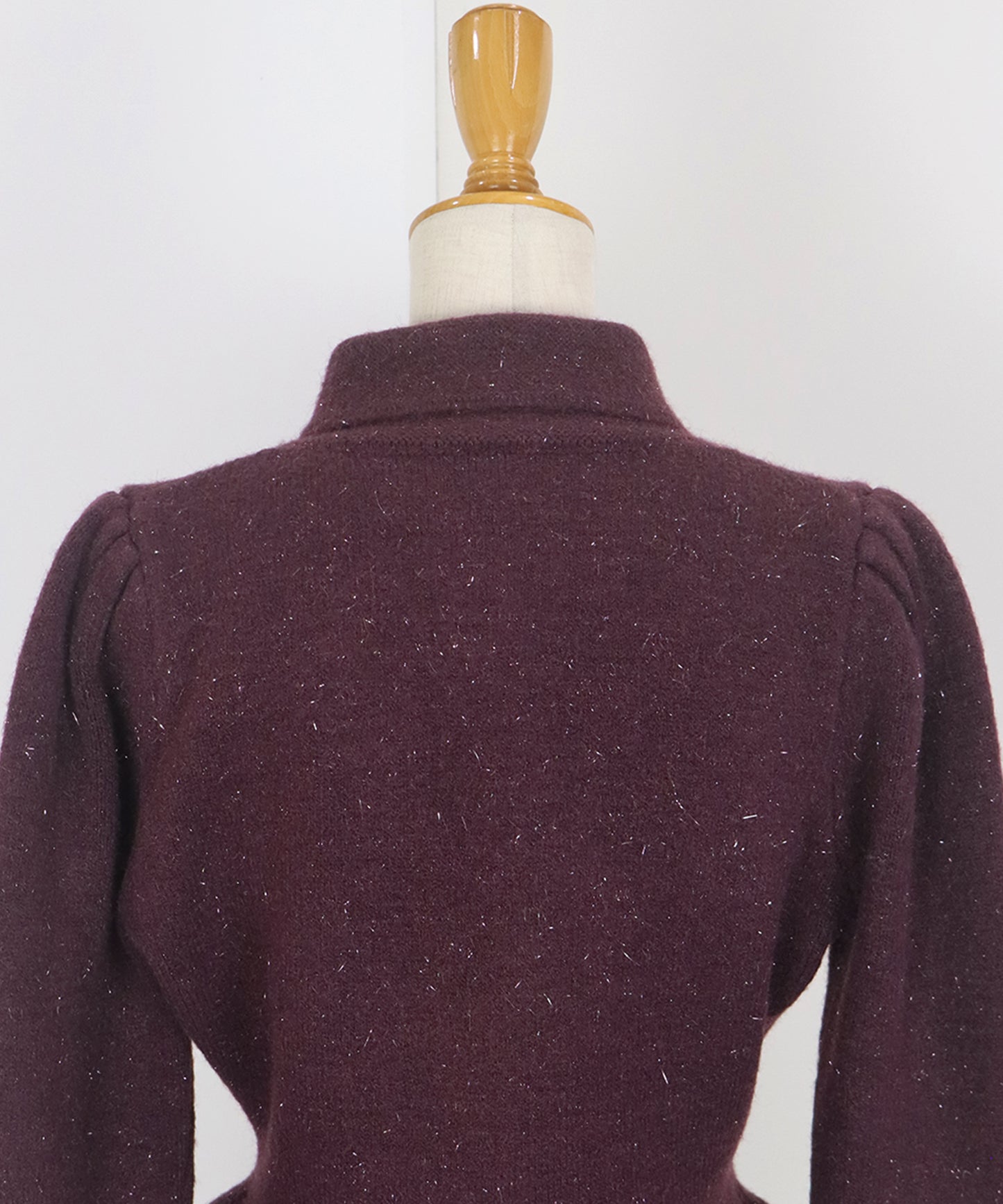 【早割5％OFF】ラメペプラムカーディガン