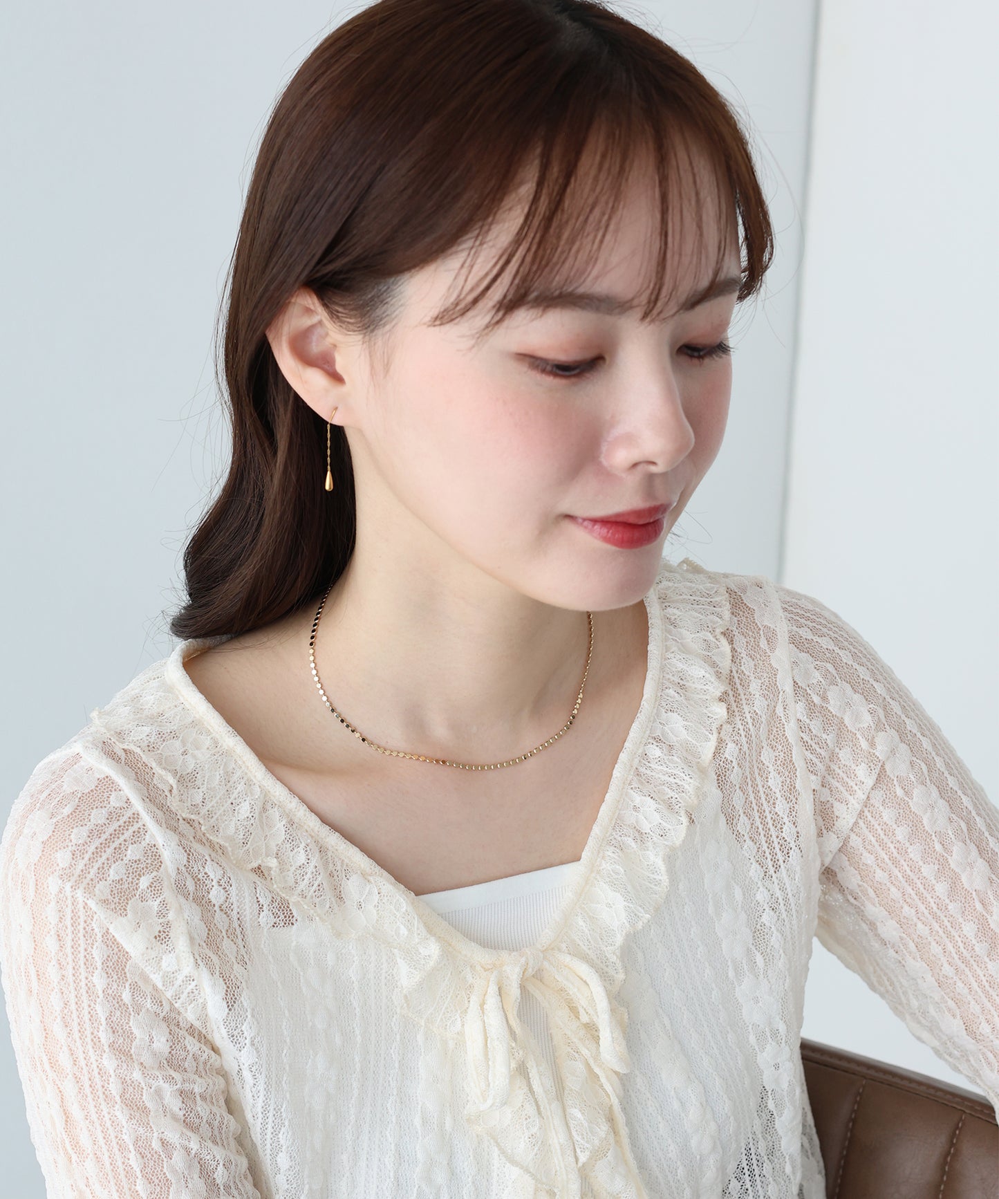 【早割5％OFF】プレートチェーンネックレス / ニッケルフリー【ネコポス】