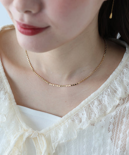 【早割5％OFF】プレートチェーンネックレス / ニッケルフリー【ネコポス】