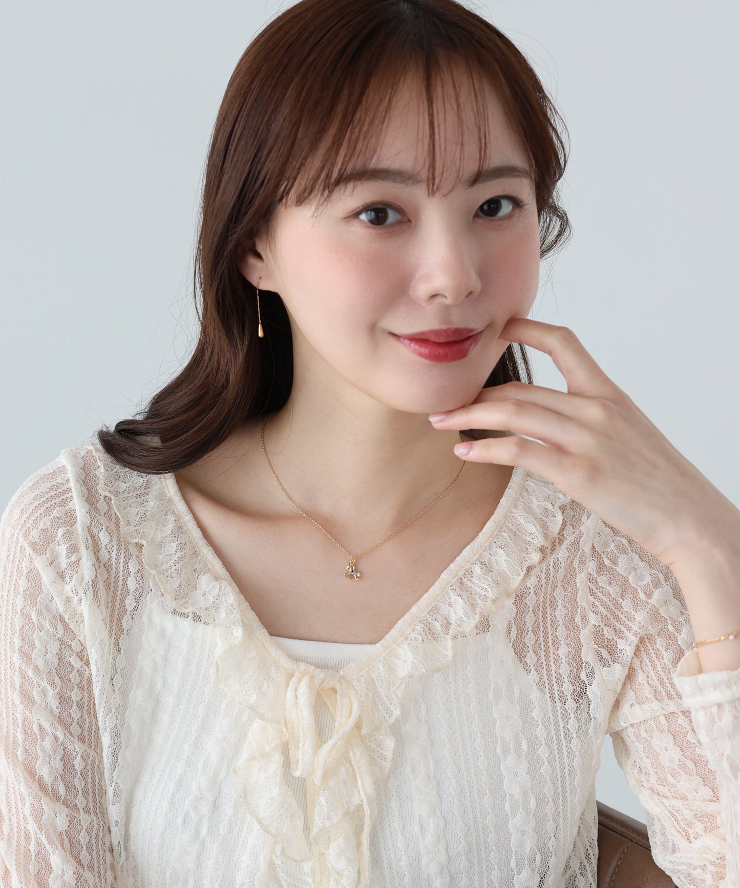 【早割5％OFF】ホースモチーフネックレス / ニッケルフリー【ネコポス】