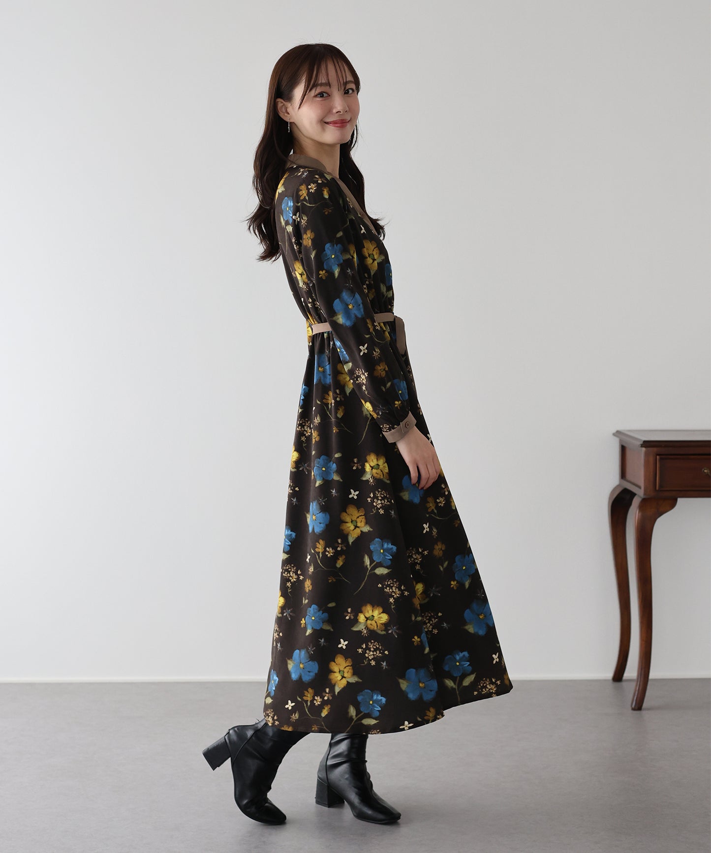 リボンフロッキーワンピース