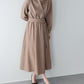 カシュクールシャツワンピース