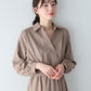 カシュクールシャツワンピース