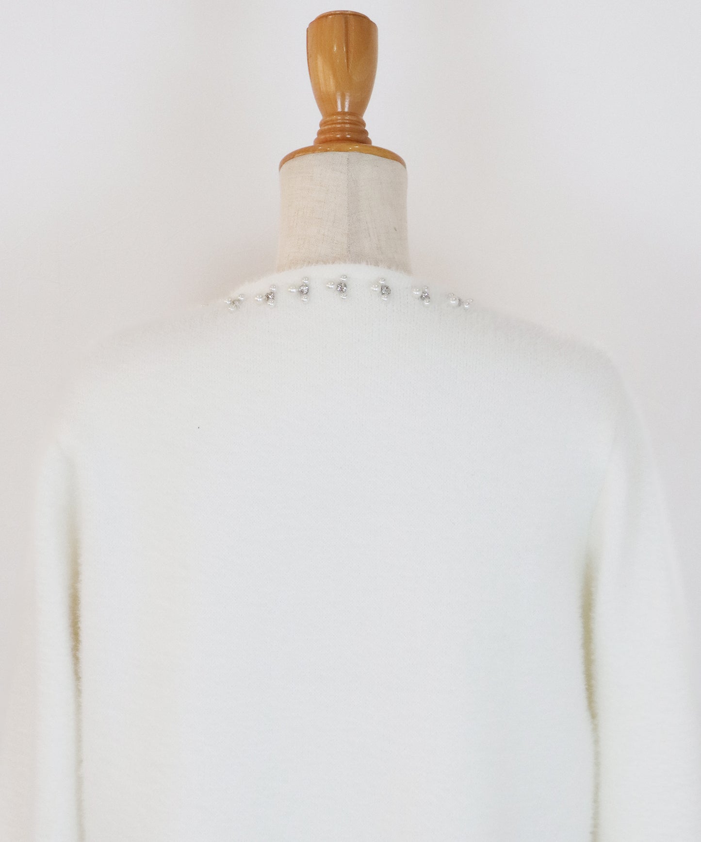 【早割5％OFF】袖ファーパールビジュージャケット