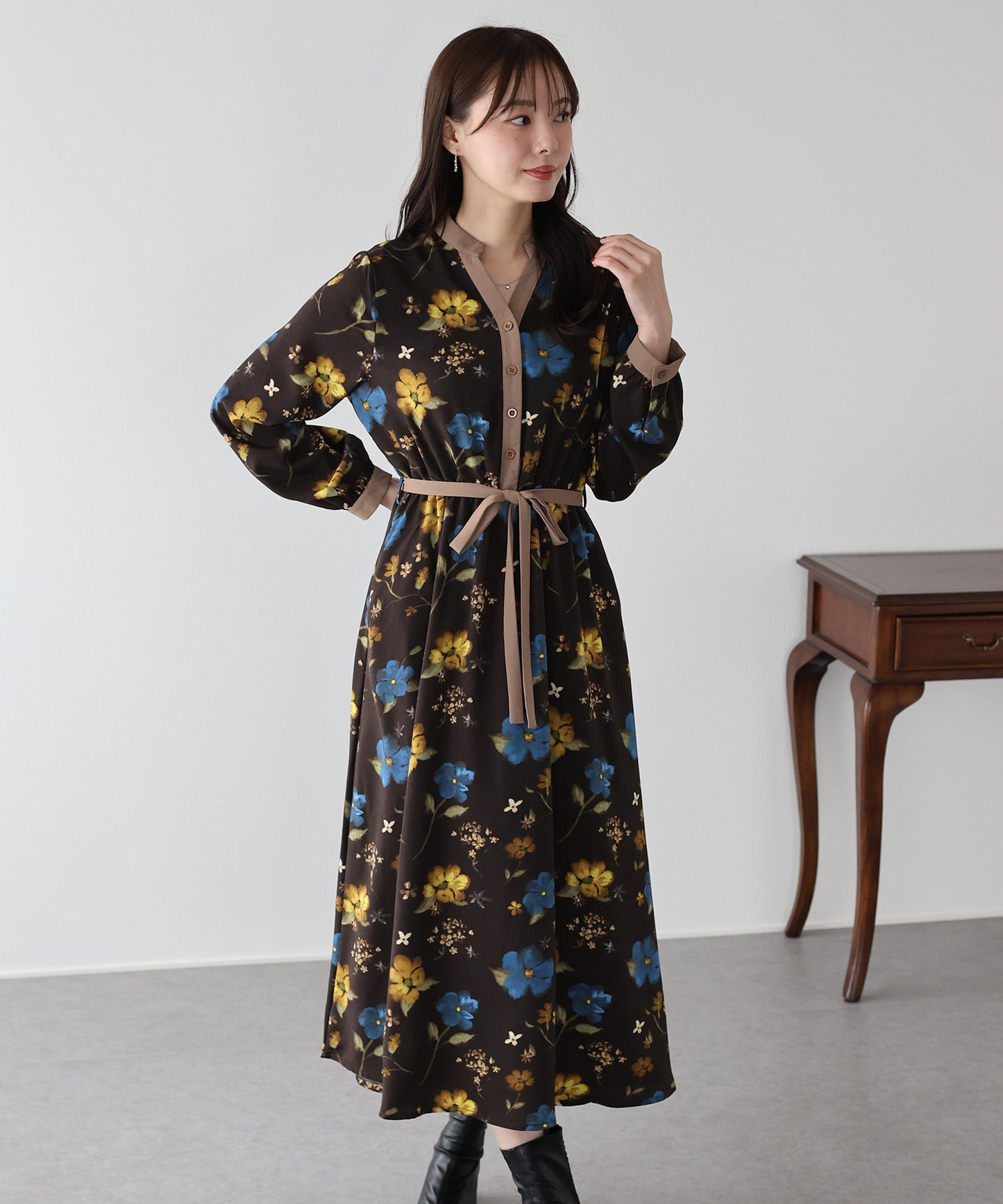 【SALE】リボンフロッキーワンピース