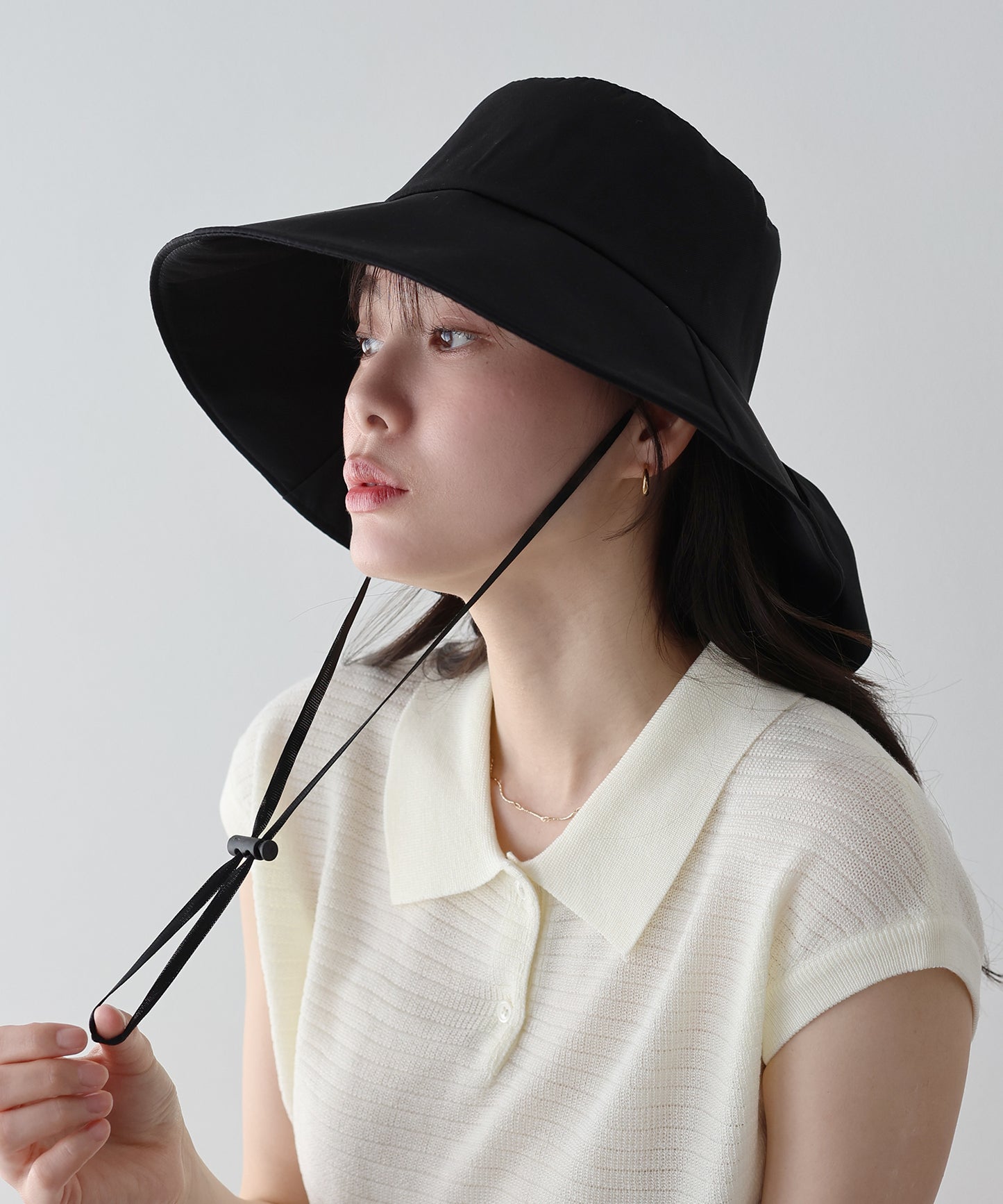 【早割5％OFF】バイカラーバックリボンハット【ネコポス】