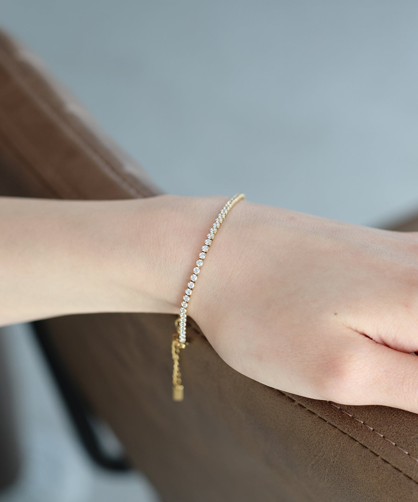 【早割5％OFF】ジルコニアテニスブレスレット / サージカルステンレス【ネコポス】