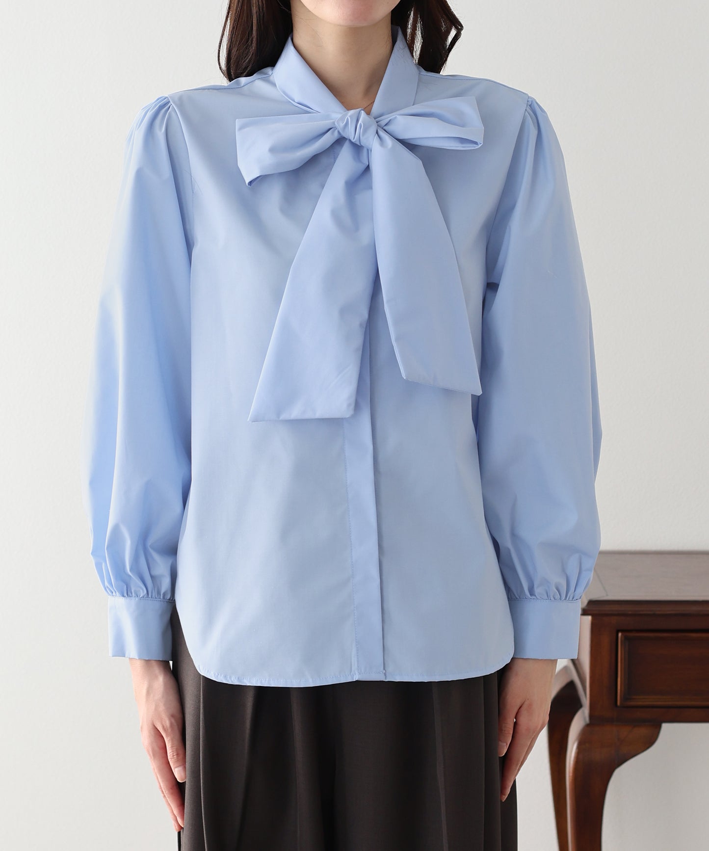 ビッグリボンボウタイブラウス【ネコポス】
