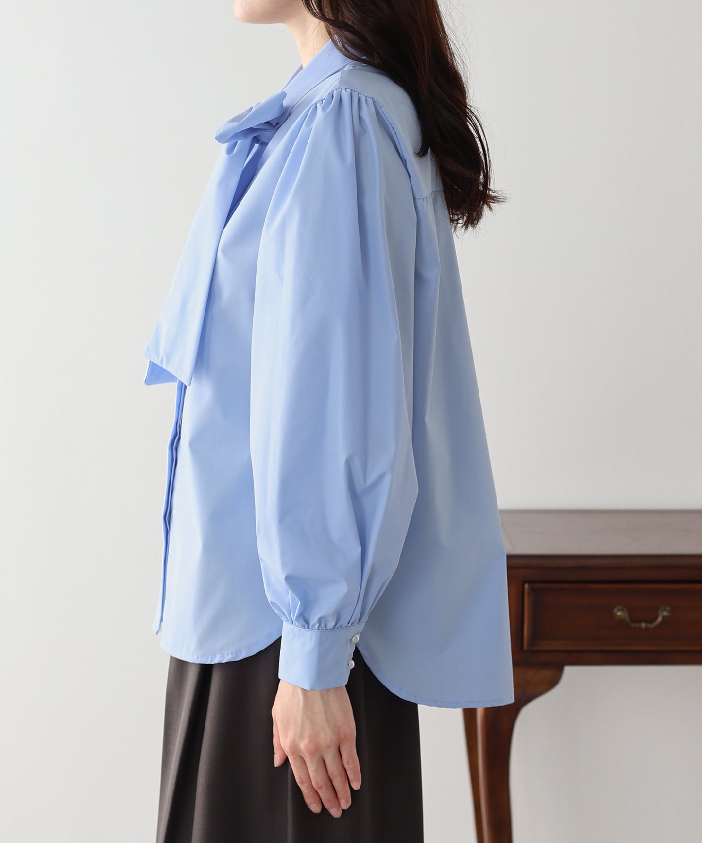 ビッグリボンボウタイブラウス【ネコポス】