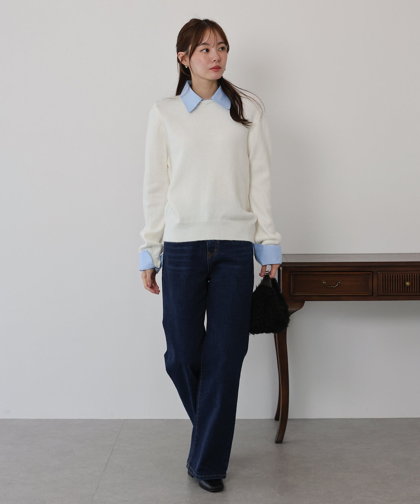 シャツドッキングニット