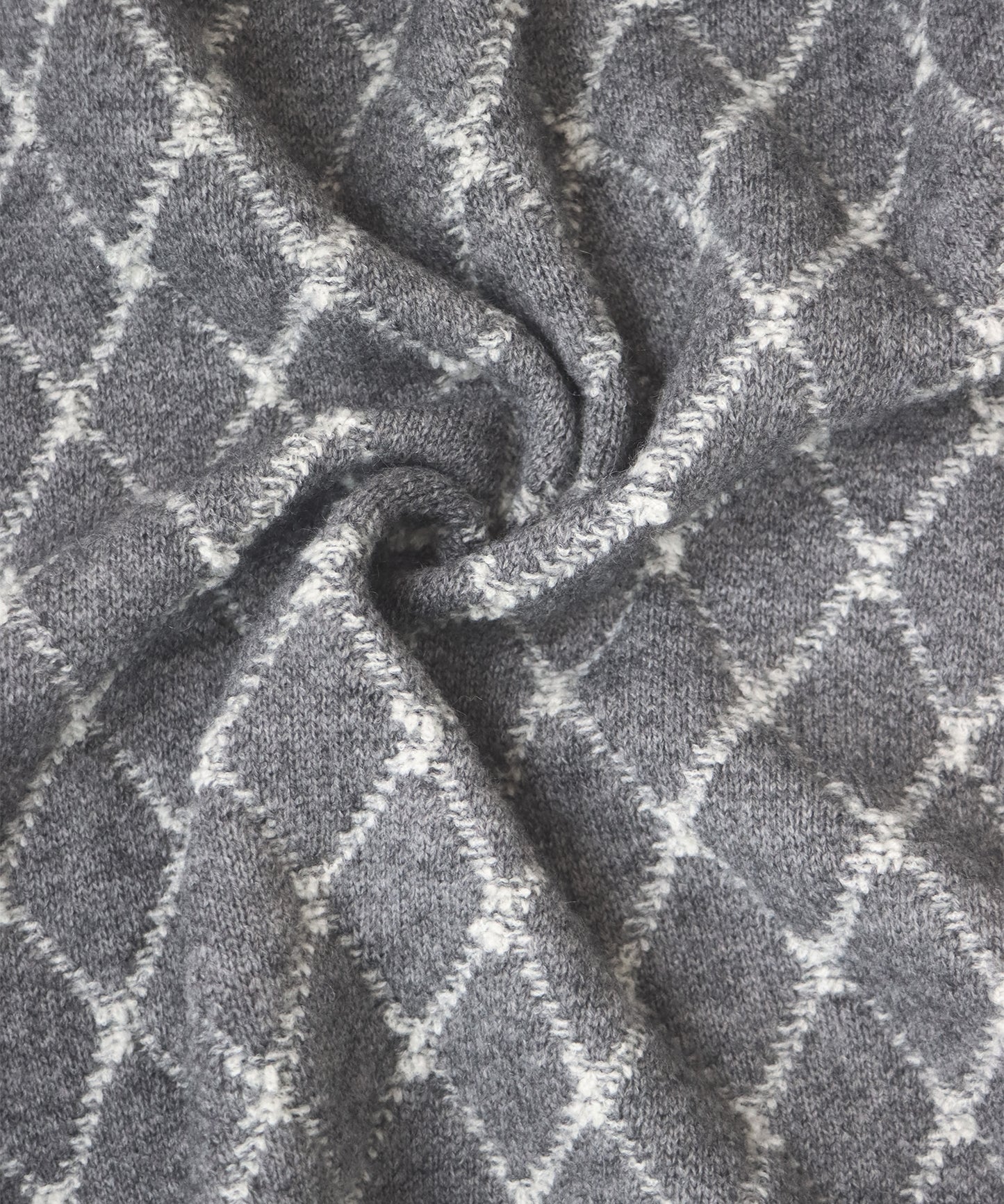 スクエアジャガードカーディガン