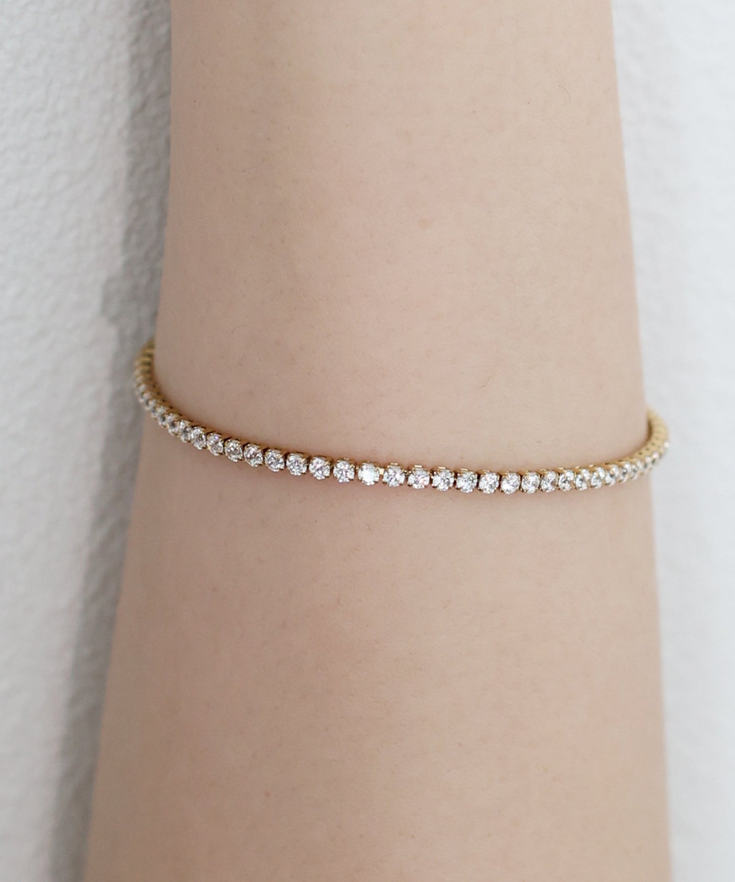 【早割5％OFF】ジルコニアテニスブレスレット / サージカルステンレス【ネコポス】